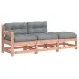 3-piece garden sofa set with Douglas fir wood cushions by vidaXL, Modular outdoor sofas - Ref: Foro24-825602, Price: 218,97 €...