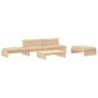 5-piece garden furniture set and solid wood cushions by vidaXL, Garden sets - Ref: Foro24-3186144, Price: 705,18 €, Discount: %