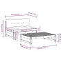 Gartenmöbel-Set 2 Stück und Kissen aus imprägnierter Kiefer\n von vidaXL, Gartensets - Ref: Foro24-3186108, Preis: 275,94 €, ...