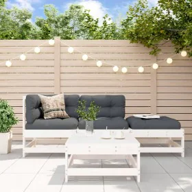 4-piece garden furniture set and white solid wood cushions by vidaXL, Garden sets - Ref: Foro24-3186026, Price: 297,59 €, Dis...