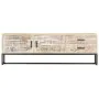 White acacia solid wood TV cabinet 140x30x45 cm by vidaXL, TV Furniture - Ref: Foro24-287328, Price: 271,42 €, Discount: %