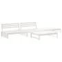 4-teiliges Gartenmöbel-Set und weiße Massivholzkissen von vidaXL, Gartensets - Ref: Foro24-3186110, Preis: 784,75 €, Rabatt: %