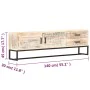 White acacia solid wood TV cabinet 140x30x45 cm by vidaXL, TV Furniture - Ref: Foro24-287328, Price: 271,42 €, Discount: %