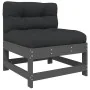Gartenmöbel-Set 10-teilig und graue Massivholzkissen von vidaXL, Gartensets - Ref: Foro24-3186083, Preis: 947,51 €, Rabatt: %