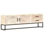 White acacia solid wood TV cabinet 140x30x45 cm by vidaXL, TV Furniture - Ref: Foro24-287328, Price: 271,42 €, Discount: %