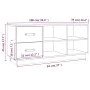Shoe bench solid pine wood 100x34x45 cm by vidaXL, Shoe racks and shoe organizers - Ref: Foro24-820177, Price: 76,58 €, Disco...