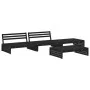 4-piece garden furniture set with solid wood black cushions by vidaXL, Garden sets - Ref: Foro24-3186141, Price: 754,23 €, Di...