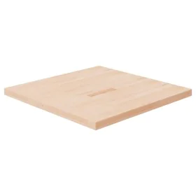 Square oak wood untreated table top 80x80x4 cm by vidaXL, Table tops - Ref: Foro24-342946, Price: 128,07 €, Discount: %