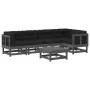 Juego de muebles de jardín 6 pzas y cojines madera maciza gris de vidaXL, Conjuntos de jardín - Ref: Foro24-3185985, Precio: ...