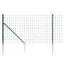 Wire fence with anchor spikes green 1.1x10 m by vidaXL, fence panels - Ref: Foro24-154114, Price: 97,57 €, Discount: %