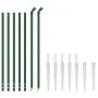 Drahtzaun mit Ankerspitzen grün 1x10 m von vidaXL, Zaunpaneele - Ref: Foro24-154113, Preis: 100,89 €, Rabatt: %