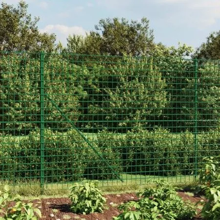 Wire fence with anchor spikes green 1.8x25 m by vidaXL, fence panels - Ref: Foro24-154125, Price: 295,28 €, Discount: %