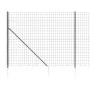 Wire fence with anchor spikes anthracite gray 2.2x10 m by vidaXL, fence panels - Ref: Foro24-154263, Price: 161,73 €, Discoun...