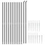 Wire fence with anchor spikes anthracite gray 1.8x25 m by vidaXL, fence panels - Ref: Foro24-154269, Price: 273,75 €, Discoun...