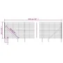 Wire fence with anchor spikes anthracite gray 1.6x10 m by vidaXL, fence panels - Ref: Foro24-154260, Price: 133,26 €, Discoun...