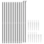 Wire fence with anchor spikes anthracite gray 1.4x25 m by vidaXL, fence panels - Ref: Foro24-154267, Price: 229,54 €, Discoun...