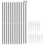 Wire fence with anchor spikes anthracite gray 2.2x25 m by vidaXL, fence panels - Ref: Foro24-154271, Price: 317,25 €, Discoun...