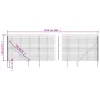 Wire fence with anchor spikes anthracite gray 2.2x25 m by vidaXL, fence panels - Ref: Foro24-154271, Price: 317,25 €, Discoun...