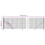 Wire fence with green flange 0.8x10 m by vidaXL, fence panels - Ref: Foro24-154144, Price: 70,33 €, Discount: %