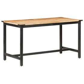 Massiver Esstisch aus rauem Mangoholz, 140 x 70 x 76 cm von vidaXL, Küchen- und Esstische - Ref: Foro24-287434, Preis: 198,55...