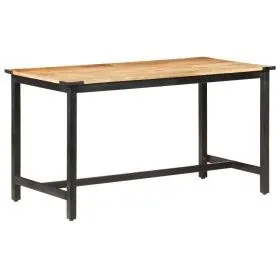 Solid rough mango wood dining table 140x70x76 cm by vidaXL, Kitchen and dining tables - Ref: Foro24-287434, Price: 198,55 €, ...