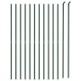Drahtzaun mit grünem Flansch 2x25 m von vidaXL, Zaunpaneele - Ref: Foro24-154158, Preis: 268,02 €, Rabatt: %