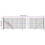 Drahtzaun mit grünem Flansch 1x10 m von vidaXL, Zaunpaneele - Ref: Foro24-154145, Preis: 76,65 €, Rabatt: %