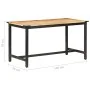 Solid rough mango wood dining table 140x70x76 cm by vidaXL, Kitchen and dining tables - Ref: Foro24-287434, Price: 198,96 €, ...