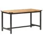 Solid rough mango wood dining table 140x70x76 cm by vidaXL, Kitchen and dining tables - Ref: Foro24-287434, Price: 198,96 €, ...