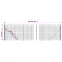 Wire fence with green flange 1.8x10 m by vidaXL, fence panels - Ref: Foro24-154165, Price: 101,48 €, Discount: %