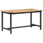 Massiver Esstisch aus rauem Mangoholz, 140 x 70 x 76 cm von vidaXL, Küchen- und Esstische - Ref: Foro24-287434, Preis: 198,96...