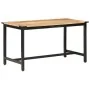Solid rough mango wood dining table 140x70x76 cm by vidaXL, Kitchen and dining tables - Ref: Foro24-287434, Price: 198,96 €, ...