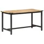 Solid rough mango wood dining table 140x70x76 cm by vidaXL, Kitchen and dining tables - Ref: Foro24-287434, Price: 198,96 €, ...