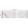 Wire fence with anthracite gray flange 0.8x25 m by vidaXL, fence panels - Ref: Foro24-154312, Price: 73,64 €, Discount: %