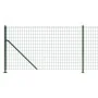 Wire fence with green flange 1.1x25 m by vidaXL, fence panels - Ref: Foro24-154154, Price: 159,55 €, Discount: %