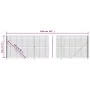 Wire fence with anthracite gray flange 1.4x10 m by vidaXL, fence panels - Ref: Foro24-154307, Price: 83,43 €, Discount: %