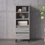 Hoher Schrank aus grauem Sonoma-Sperrholz 40x36x110 cm. von vidaXL, Sideboards - Ref: Foro24-821250, Preis: 73,86 €, Rabatt: %
