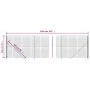 Wire fence with anthracite gray flange 1.4x10 m by vidaXL, fence panels - Ref: Foro24-154323, Price: 63,19 €, Discount: %