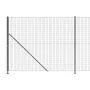 Wire fence with anthracite gray flange 1.8x25 m by vidaXL, fence panels - Ref: Foro24-154301, Price: 159,55 €, Discount: %