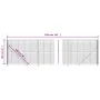 Wire fence with anthracite gray flange 1.6x10 m by vidaXL, fence panels - Ref: Foro24-154308, Price: 89,38 €, Discount: %