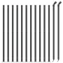Drahtzaun mit anthrazitgrauem Flansch 1,1x25 m von vidaXL, Zaunpaneele - Ref: Foro24-154330, Preis: 99,09 €, Rabatt: %