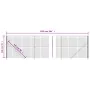 Wire fence with anthracite gray flange 1.4x25 m by vidaXL, fence panels - Ref: Foro24-154331, Price: 114,54 €, Discount: %