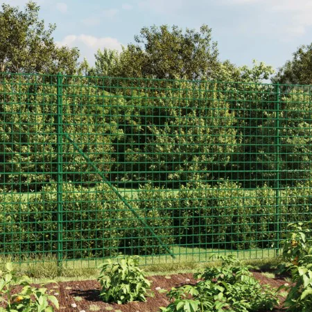 Drahtzaun mit grünem Flansch 2,2x10 m von vidaXL, Zaunpaneele - Ref: Foro24-154167, Preis: 127,92 €, Rabatt: %