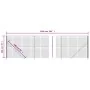 Wire fence with anthracite gray flange 2x10 m by vidaXL, fence panels - Ref: Foro24-154326, Price: 98,47 €, Discount: %