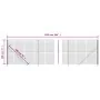 Wire fence with anthracite gray flange 1.8x25 m by vidaXL, fence panels - Ref: Foro24-154333, Price: 136,43 €, Discount: %