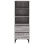 Hoher Schrank aus grauem Sonoma-Sperrholz 40x36x110 cm. von vidaXL, Sideboards - Ref: Foro24-821250, Preis: 73,86 €, Rabatt: %