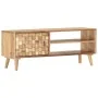 Mueble para TV de madera maciza de acacia 100x35x40 cm de vidaXL, Muebles TV - Ref: Foro24-287442, Precio: 140,92 €, Descuent...