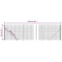 Drahtzaun mit anthrazitgrauer Kabelbinder 1,6x25 m von vidaXL, Zaunpaneele - Ref: Foro24-154316, Preis: 133,74 €, Rabatt: %