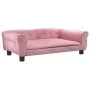 Cama para perros de terciopelo rosa 95x55x30 cm de vidaXL, Camas para perros - Ref: Foro24-171813, Precio: 82,95 €, Descuento: %