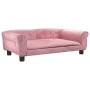Rosa Samt Hundebett 95x55x30 cm von vidaXL, Betten für Hunde - Ref: Foro24-171813, Preis: 84,47 €, Rabatt: %